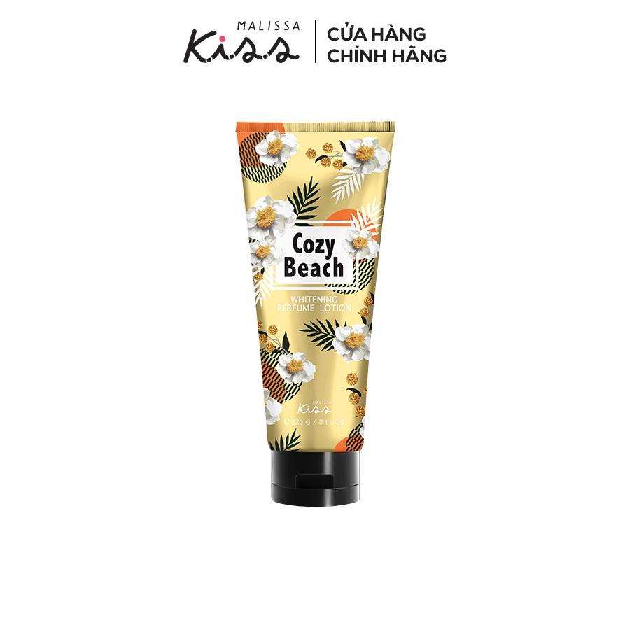 Sữa Dưỡng Trắng Da Toàn Thân Hương Nước Hoa Malissa Kiss Hương Cozy Beach 226g