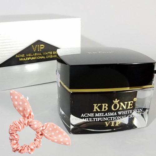 Kem Dưỡng Ngừa Mụn Trắng Da Kb One Vip Đen (50g) -  Tặng Kèm Cột Tóc Nữ Tính Ngẫu Nhiên