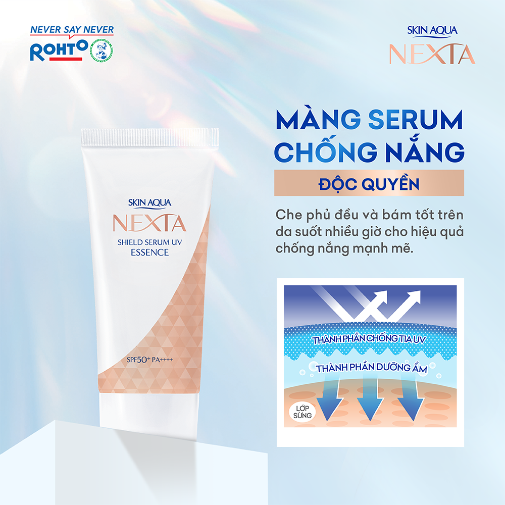 Tinh chất serum chống nắng Skin Aqua Nexta Shield Serum UV Essence SPF50+ PA++++ 50g