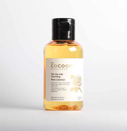 Nước tẩy trang hoa hồng cocoon 140ml thuần chay sạch da cấp ẩm và làm dịu