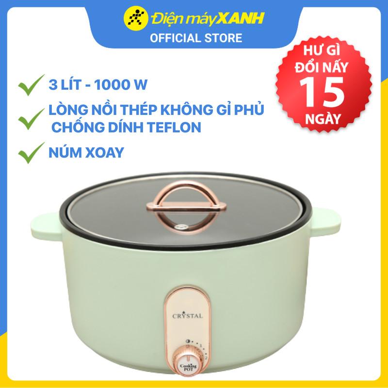 Nồi lẩu điện Crystal MS-30LT02-6 3 lít - Hàng chính hãng