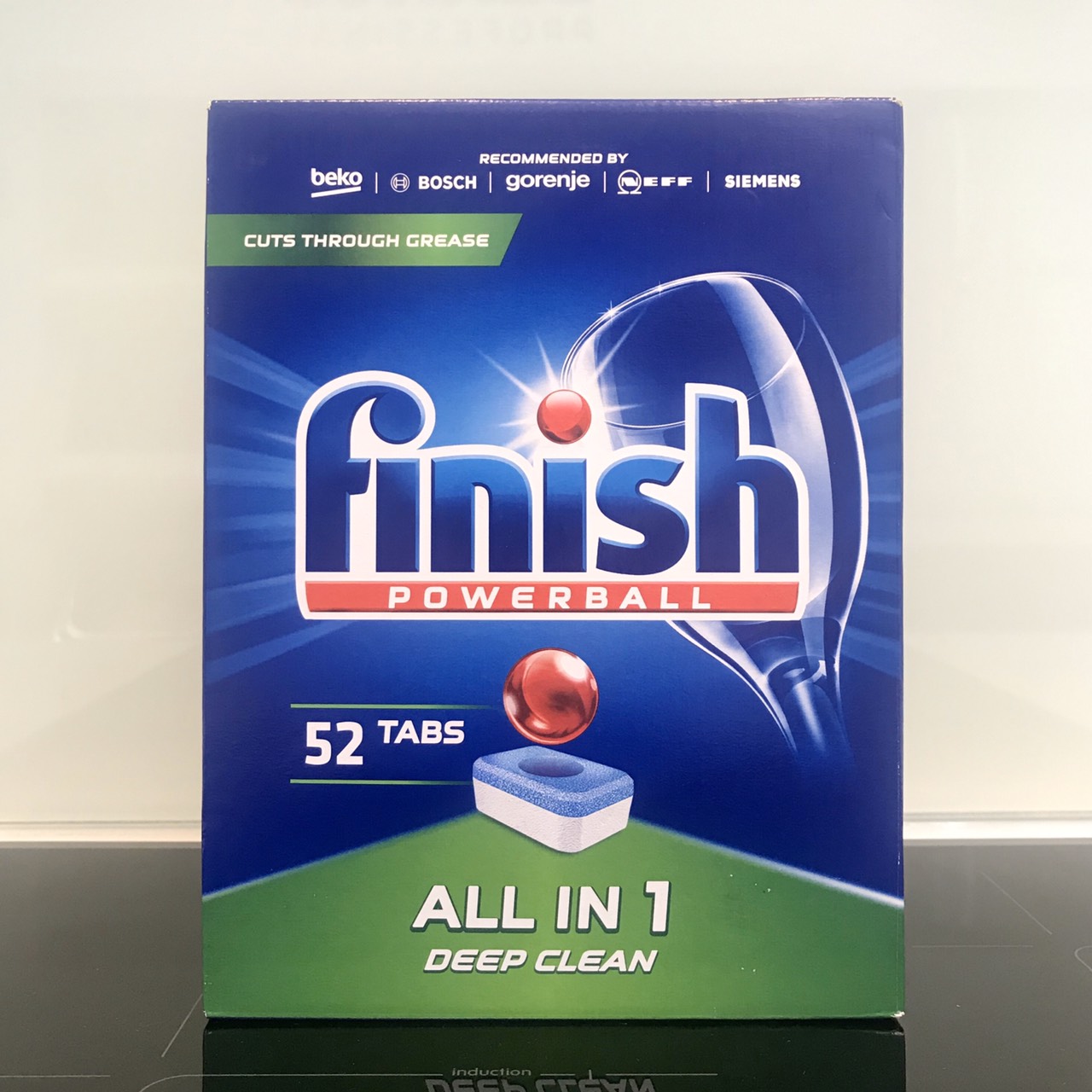 Combo Viên rửa bát Finish All in one 52 viên + Muối Finish 1,2kg + Nước làm bóng Finish 400ml