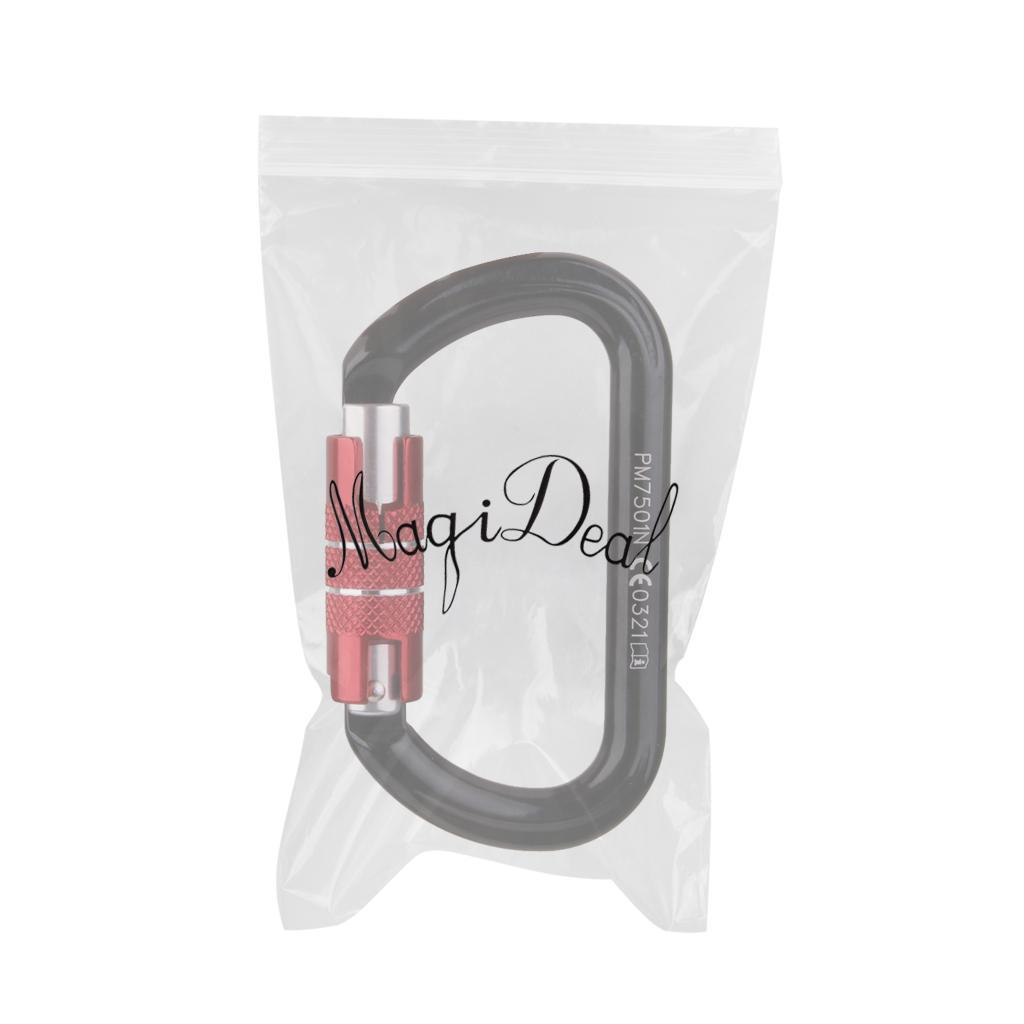 24KN Mountaineering Climbing O Shape Self-locking Aluminum Carabiner