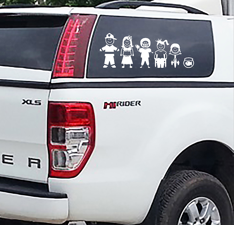 Decal dán xe gia đình Family_Car_12