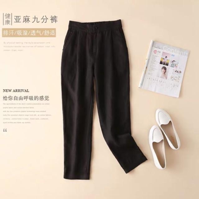 Quần baggy đũi xước chun lưng
