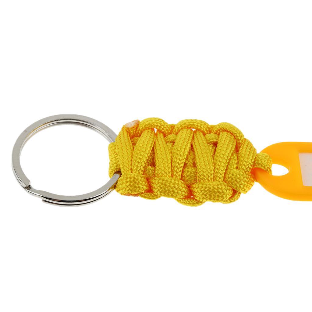 Paracord Lanyard Keychain Carabiner Survival Kit Ring