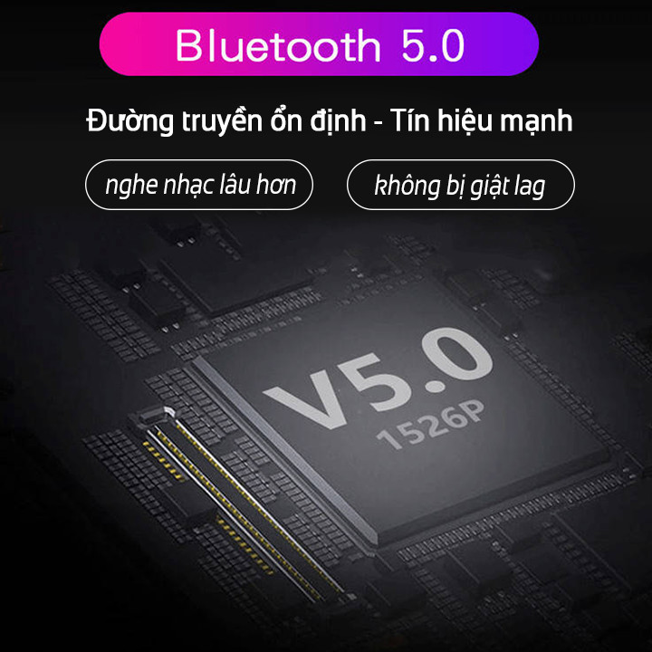 Tai nghe bluetooth 5.0 cảm biến vân tay TWS4 - 2 tai nghe, có hộp sạc