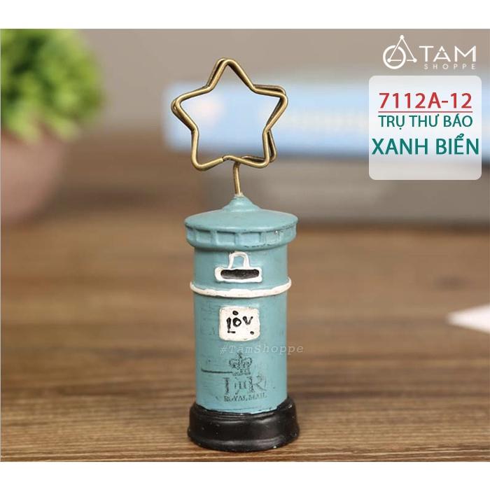 Kẹp giấy Note để bàn hòm thư công cộng Vintage Anh H-KG-04