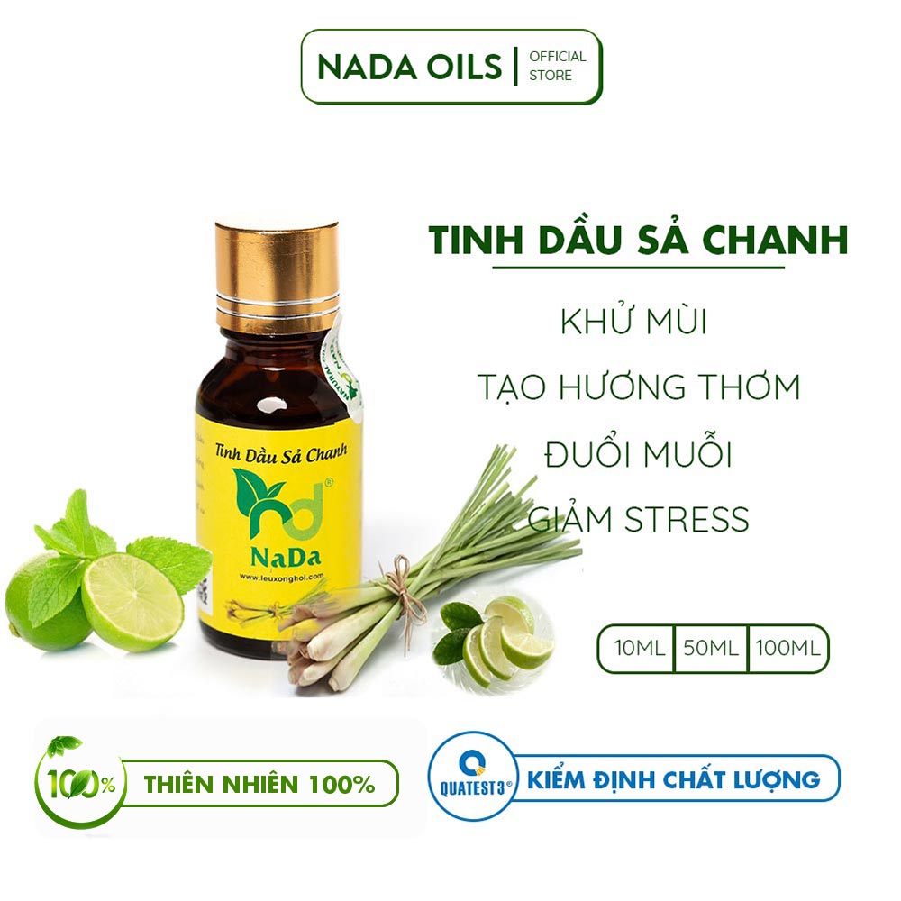 Tinh dầu sả chanh nguyên chất Nada