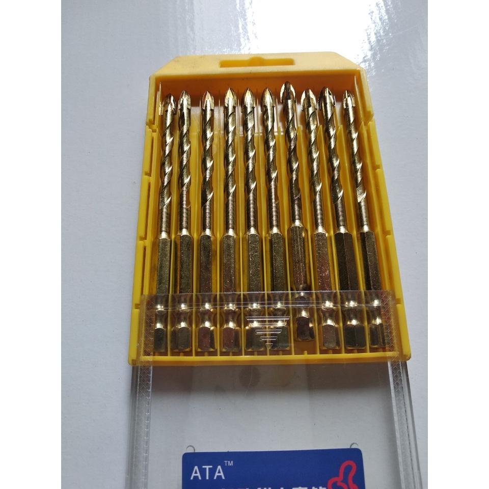 Mũi khoan đa năng mũi khoan gạch men - Mũi khoan kính - Mũi khoan tường 4 cạnh chuôi lục giác ̣̣