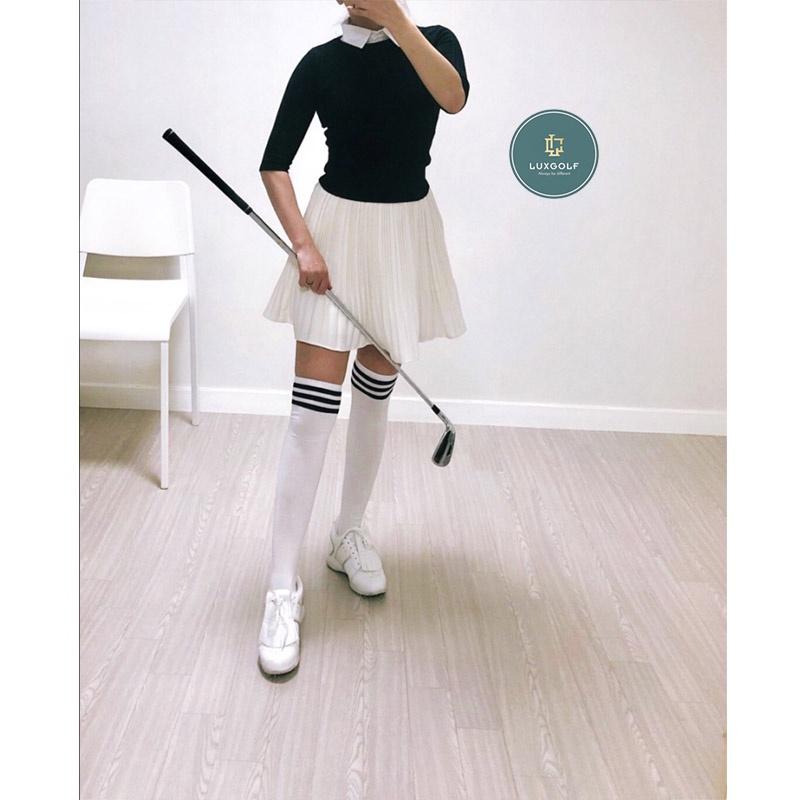 Tất golf dài kẻ viền cổ dành cho nữ