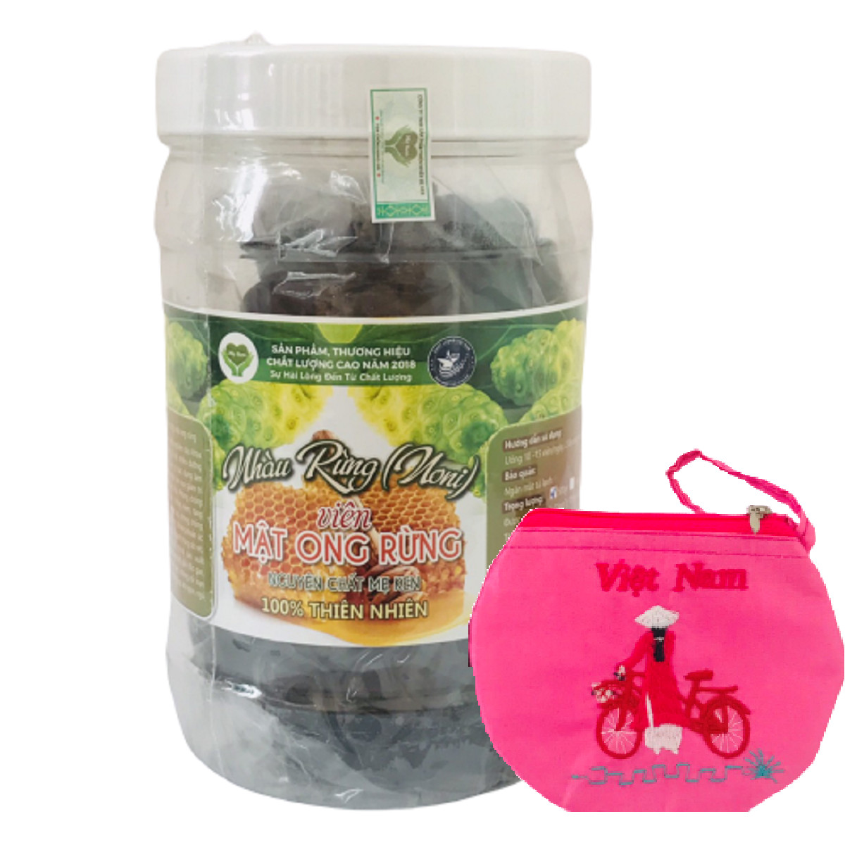 Nhàu rừng nguyên chất MẸ KEN 500gr NONI dạng viên mật ong rừng