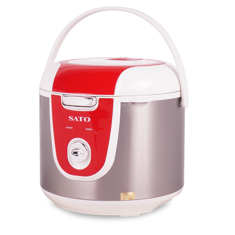 Nồi Cơm Điện SATO 18Q023 1.8L - Thiết kế quai xách chắc chắn, chống tràn tốt, nút điều khiển đơn giản, tiện dụng - Miễn phí vận chuyển toàn quốc - Hàng chính hãng