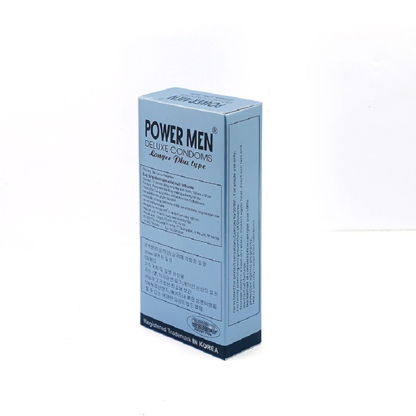 Bao Cao Su Powermen Longer Plus Cá Ngựa Bạc