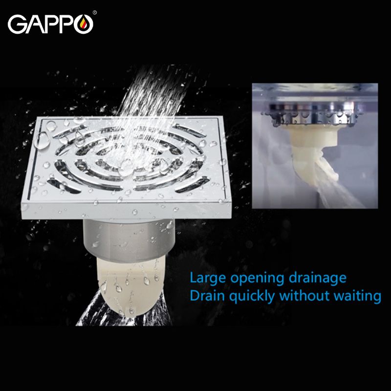 THOÁT SÀN ĐỒNG ĐÚC CAO CẤP NHẬP KHẨU NGA GAPPO G81052 MÀU CROME NGĂN MÙI TUYỆT ĐỐI - HÀNG CHÍNH HÃNG