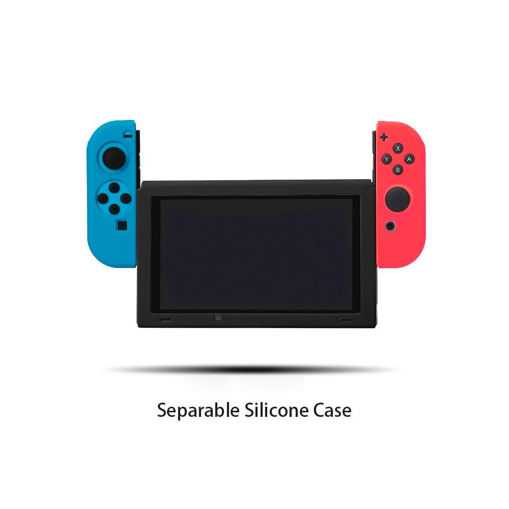 Bộ điều khiển trò chơi BUBM có nắp đậy bảo vệ silicon mềm thay thế cho Nintendo Switch