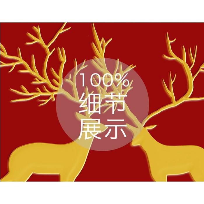 Tranh dán tường Cây vàng phú quý, Tranh dán tường 3d hiện đại , MS1127613