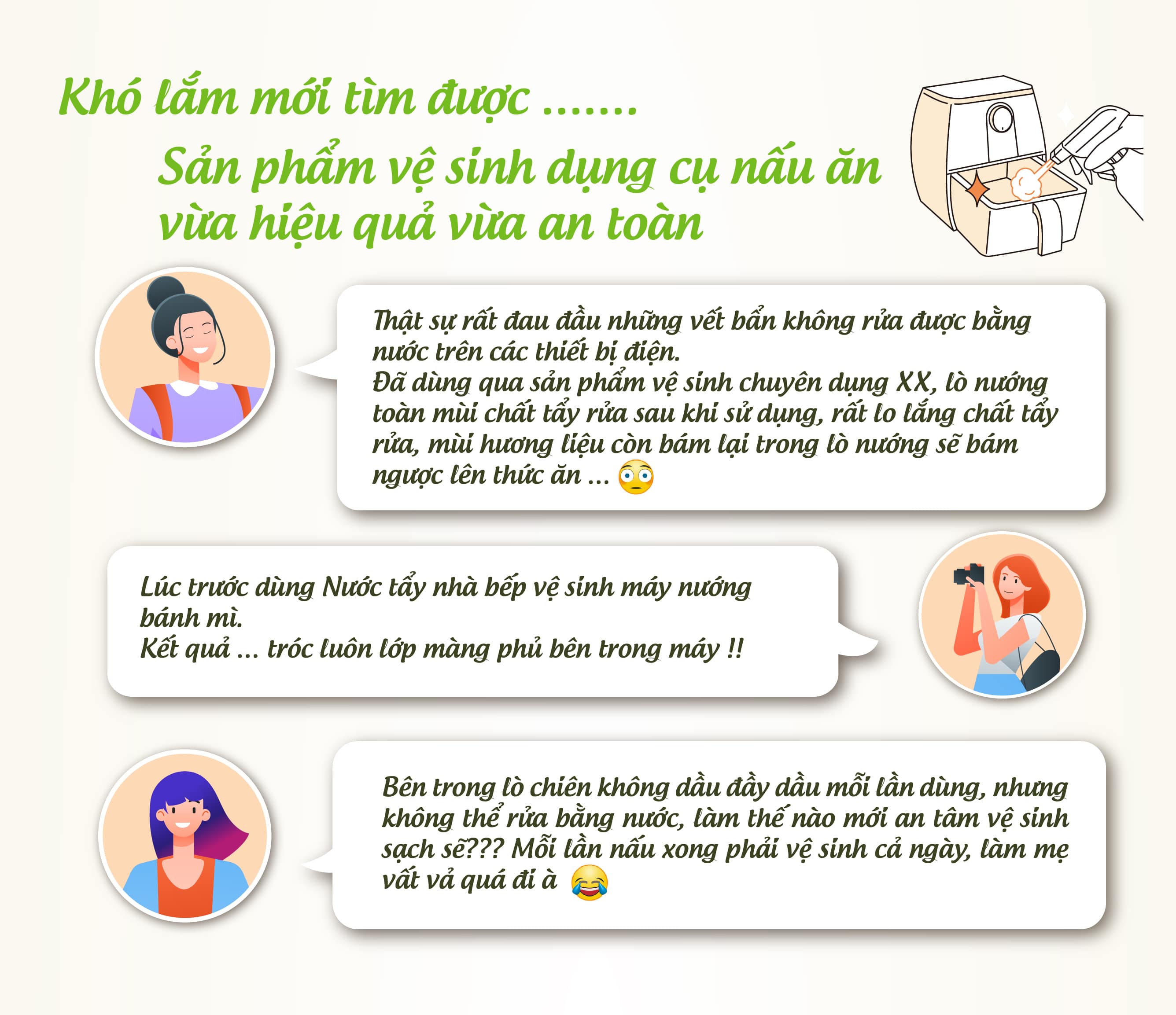 Bọt vệ sinh lò chiên không dầu, lò nướng, lò vi sóng Mao Bao 425g
