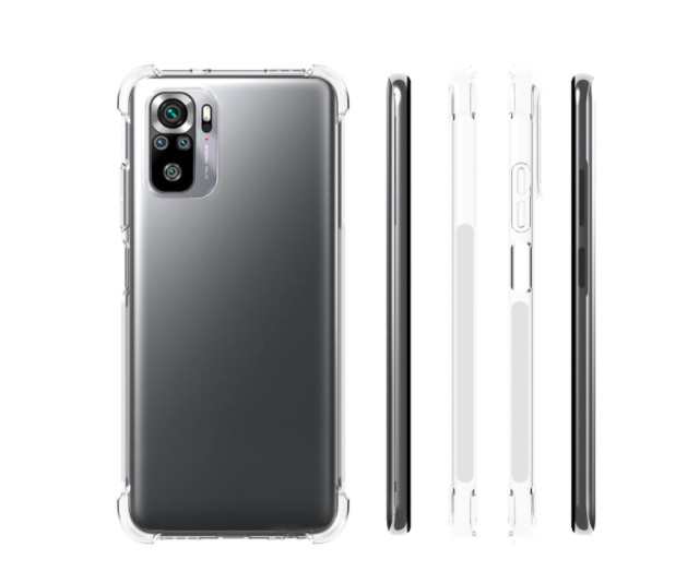 Ốp lưng dành cho Xiaomi Redmi Note 10 bảo vệ camera, dẻo trong suốt, chống va đập - Hàng nhập khẩu