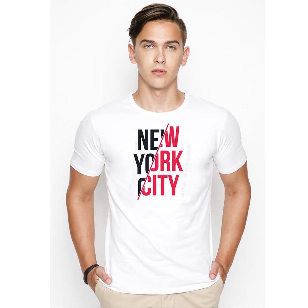 Áo thun nam in hình New york city cá tính phong cách vải dày mịn TEEWO549