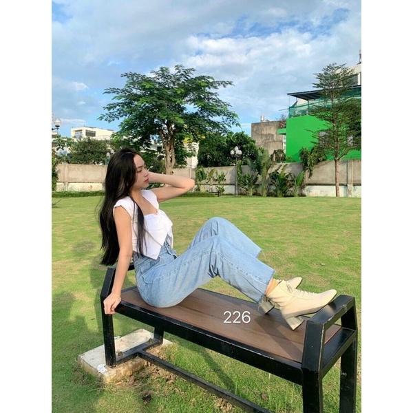Quần Baggy Jeans Lưng Cao