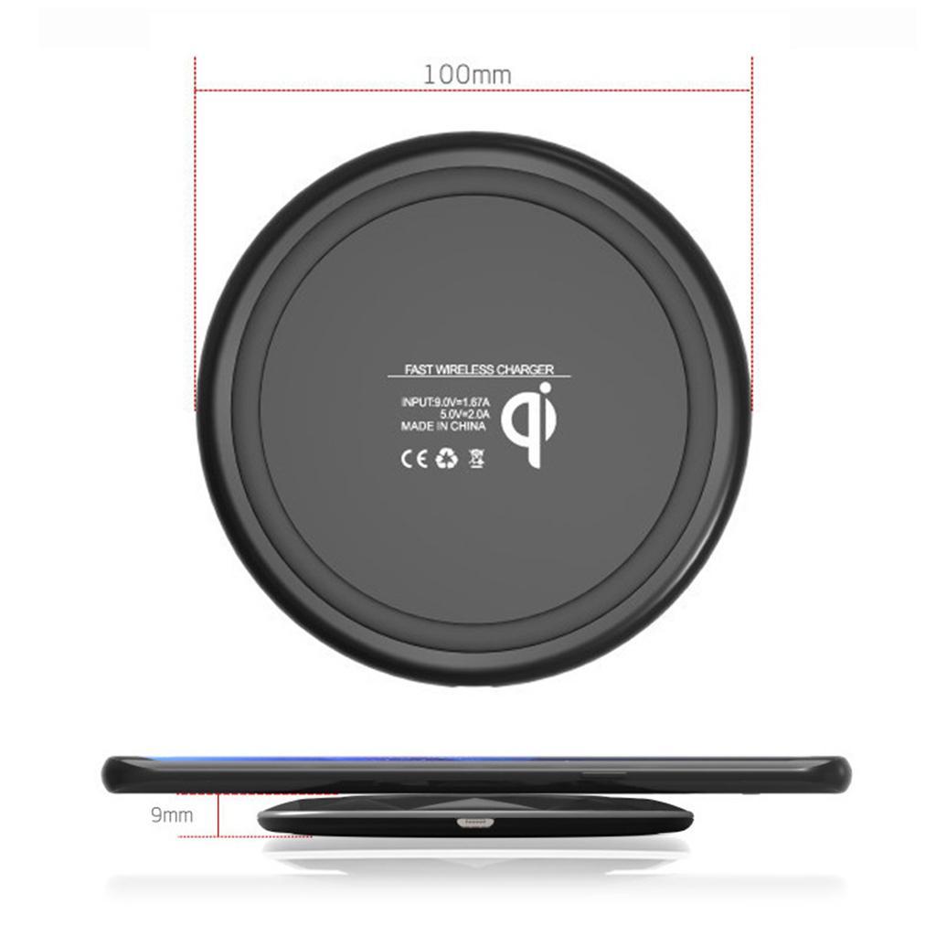 Ultra Thin Wireless Charger Charging Pad Fast Charge Base Stand Holder