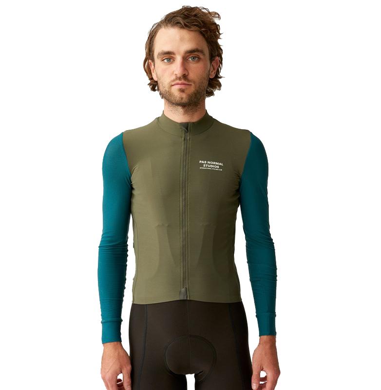 Áo Xe Đạp PNS Pro Dài Tay Áo Đi Xe Đạp Xuân Hè Mỏng Đường Khâu Xanh Dương-Xanh Lá MTB Áo Maillot Ciclismo Hombre Xe Đạp Quần Áo Xe Đạp Color: Brown Thin -No Logo Size: XS