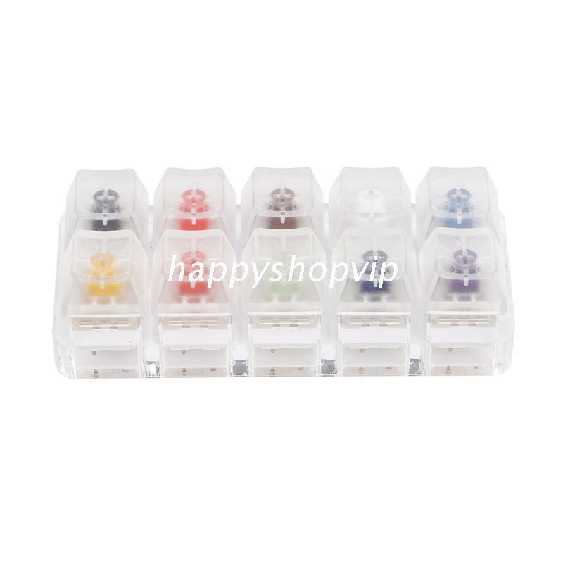 HSV 10 Key Caps Translucent Keycaps Testing Tool Kailh Box Switches Keyboard Tester