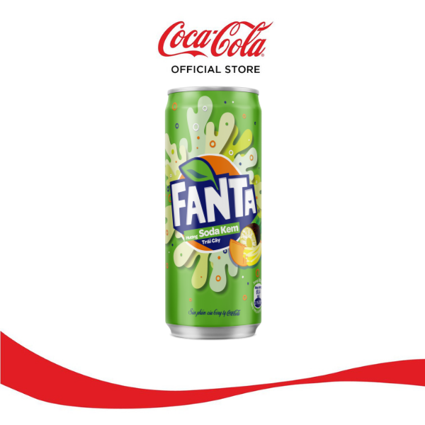 Thùng 24 Lon Nước Giải Khát Có Gas Fanta Soda Kem 320mlx24 Coca-Cola Official Store