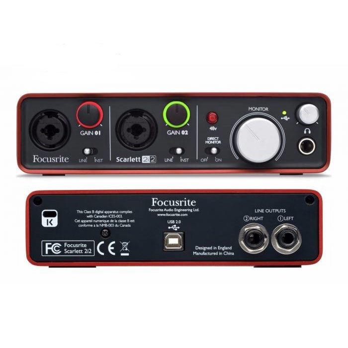 Thiết bị thu âm Focusrite Scarlett 2i2 Gen 3 Sound Card Âm Thanh - Focus USB Audio SoundCard (3rd - Gen3)