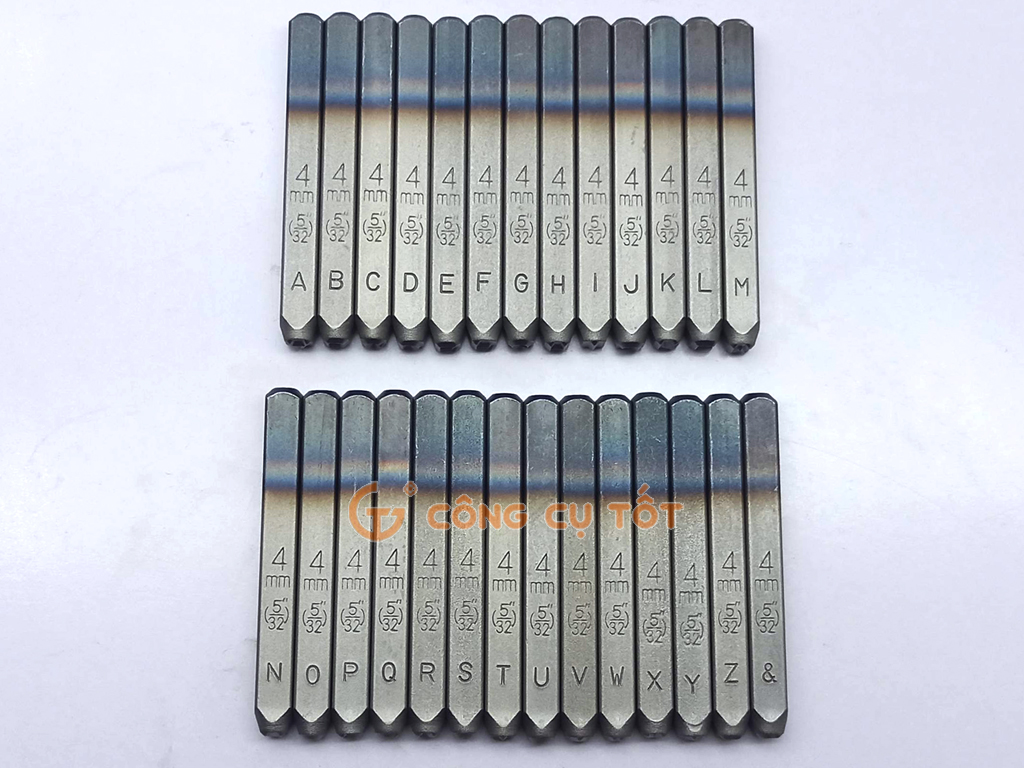 Bộ đóng chữ xuôi TOP 4mm