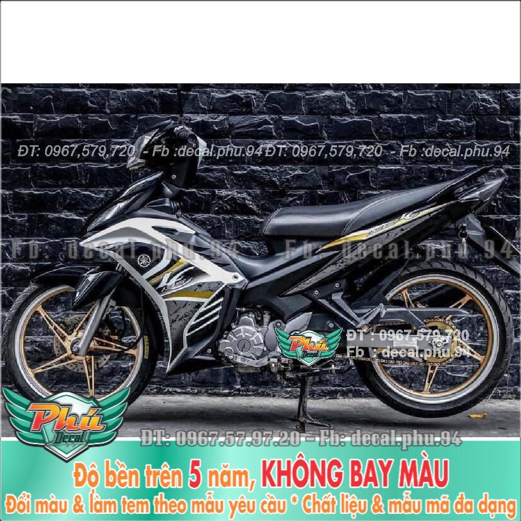 Tem Rời Exciter 135 Lc bạc đen