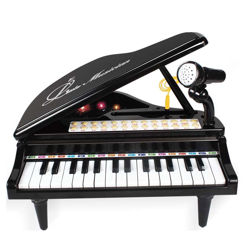 Đàn organ điện tử dành cho trẻ em đặc biệt có micrô nhạc cụ giáo dục sớm 31 phím đàn piano nhạc đồ chơi bé gái đồ chơi trẻ em 3-6 tuổi