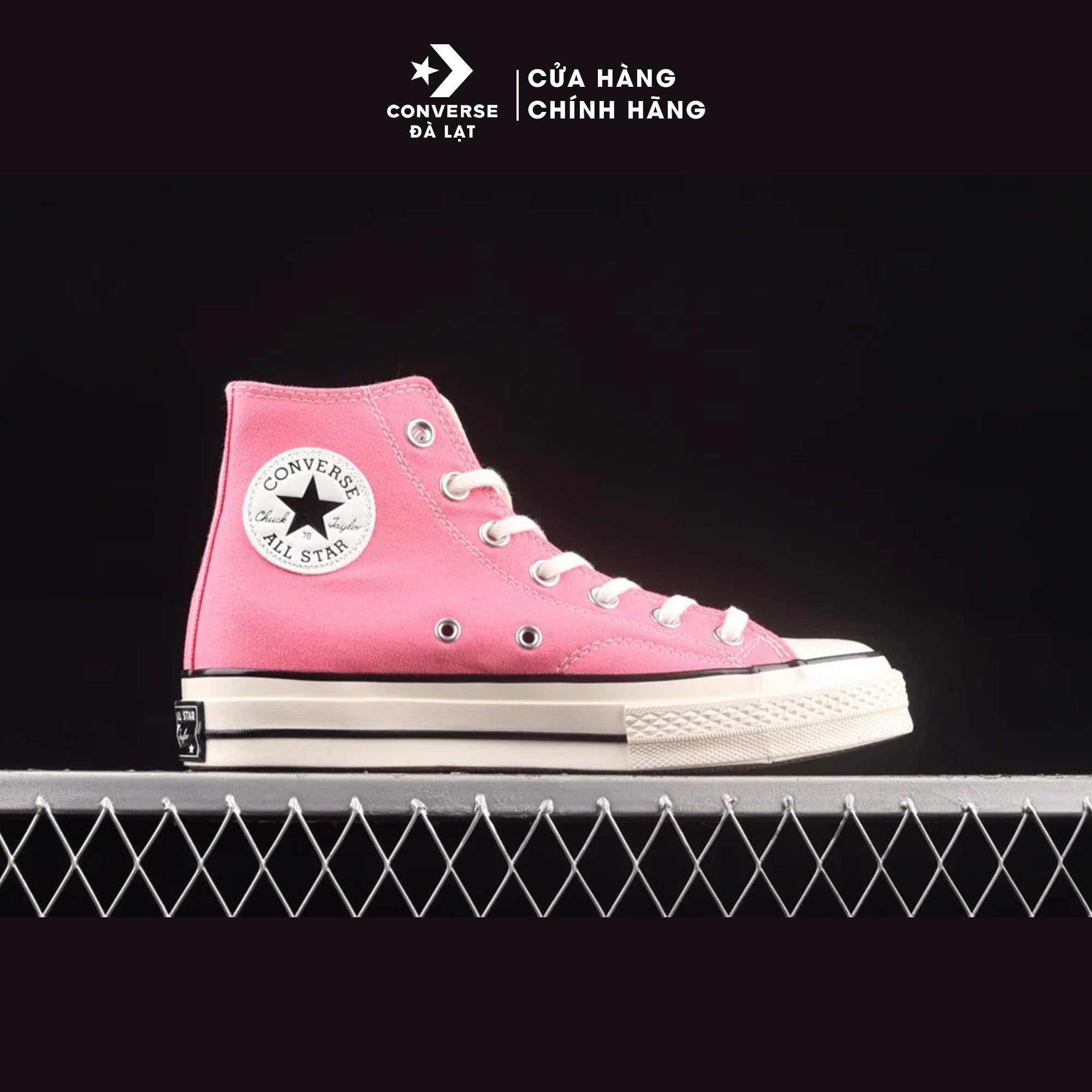 Giày Converse nữ cao cổ hồng Chuck Taylor All Star 1970s Recycled Rpet Canvas - 172678C