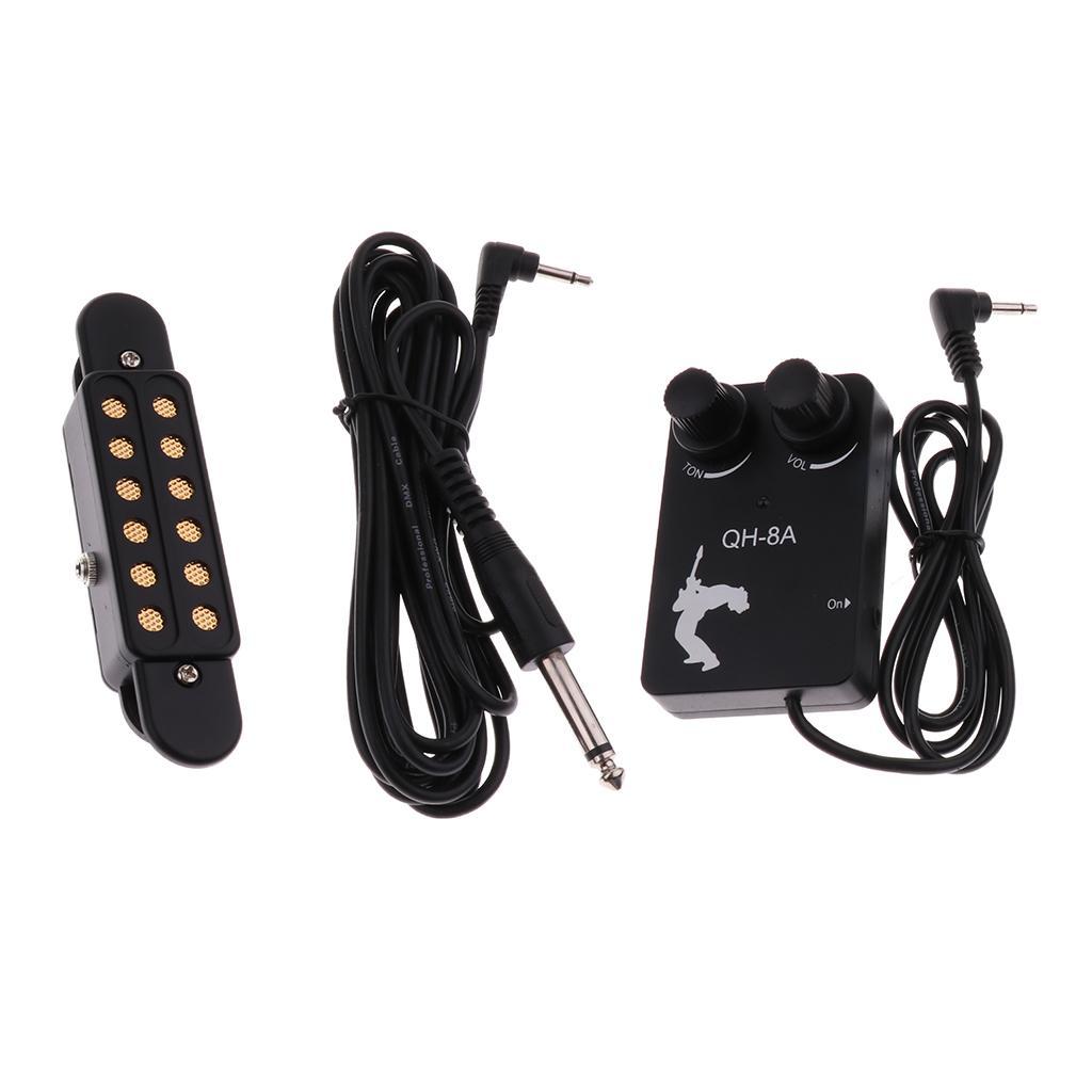 Practical EQ Soundhole Pickup Set for Acoustic/Wood Guitar Accessory