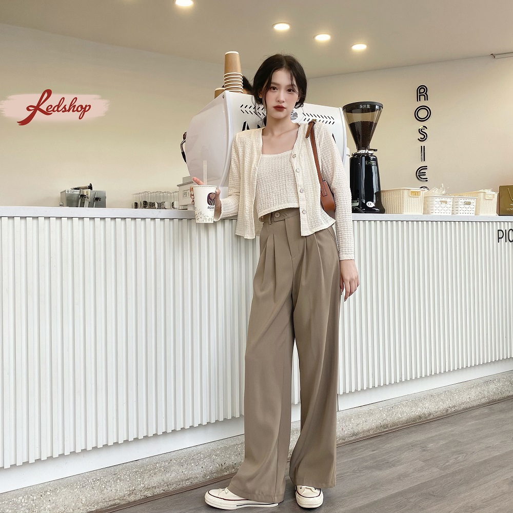 Áo khoác len cardigan tặng kèm áo 2 dây, đi dạo phố phong cách Hàn Quốc Red Shop 29902