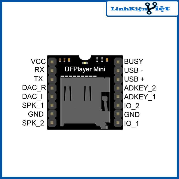 Module mạch mô đun MP3 Mini Player FOR-ARDUINO DFPLAYER