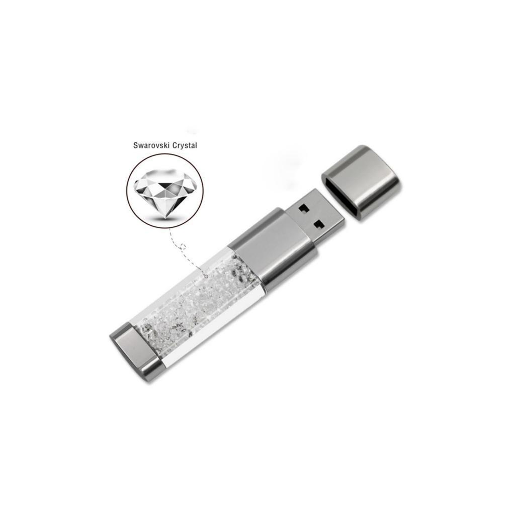 Crystal U Disk 8GB 16GB 32GB USB2.0 Flash Memory Stick Pen Drive Storage