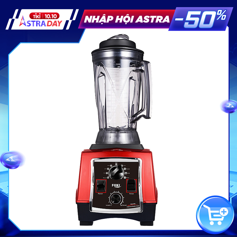 Máy xay sinh tố công nghiệp Fuki FK-3000A (3000W) Hẹn giờ - Hàng chính hãng