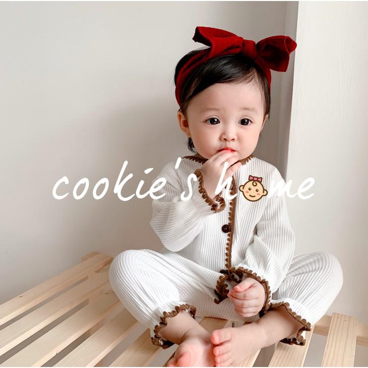 Body dài tay body ngủ không tất trắng cotton mùa hè cho bé sơ sinh đến 18 tháng