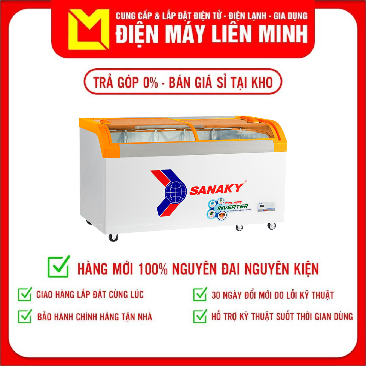 Tủ đông inverter Sanaky VH-899K3A 500 lít - Hàng chính hãng (chỉ giao HCM)