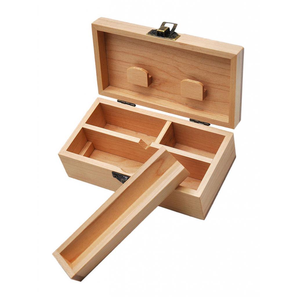 2x Portable Wooden Storage Box Rolling Cigarette Tool Box Organizer A+D
