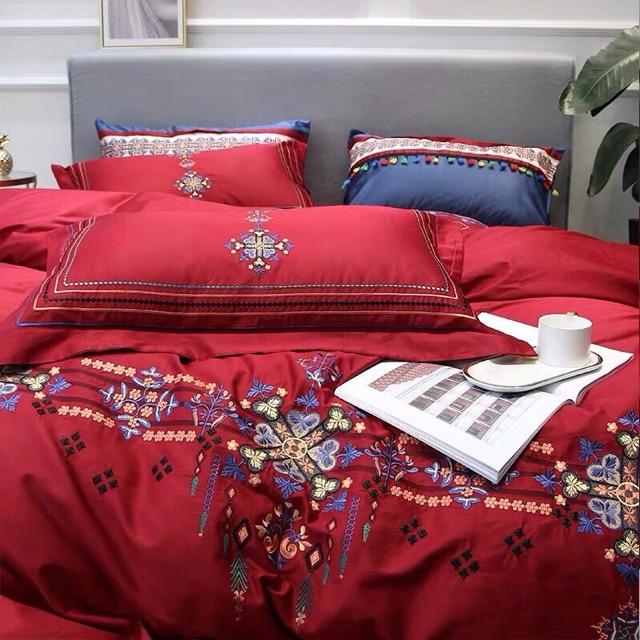 Set Lụa Cưới 6 Món Cao Cấp Hàng Nhập Khẩu Nguyên Set Dành Cho Mùa Cưới 2020