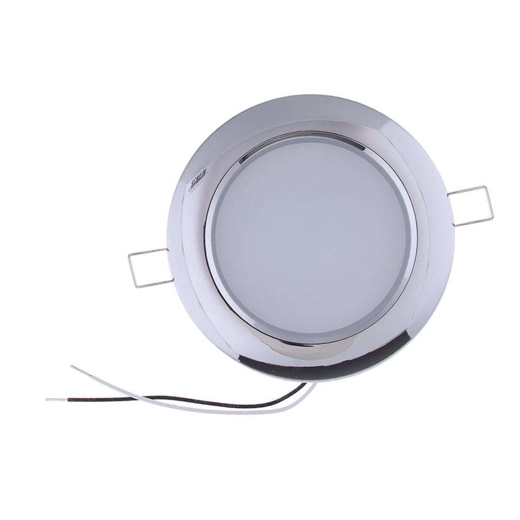 12V 4.5W Boat RV Emergency Light Round Recessed Mounted LED Light 6000K