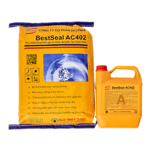 BestSeal AC402 - 1 BỘ A&amp;B 20kg - Hợp chất chống thấm, gốc polymer-silicate, hai thành phần A&amp;B