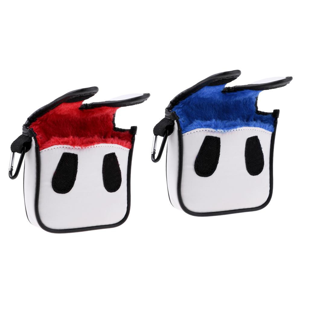 2Pcs Golf Mallet Putter Cover Headcover Club Protector 5.1x 4.5inch