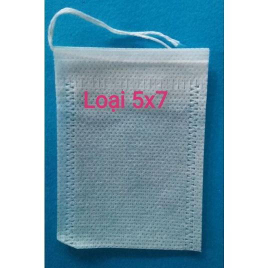 100 TÚI LỌC CÓ DÂY BUỘC KÍCH THƯỚC 5x7cm