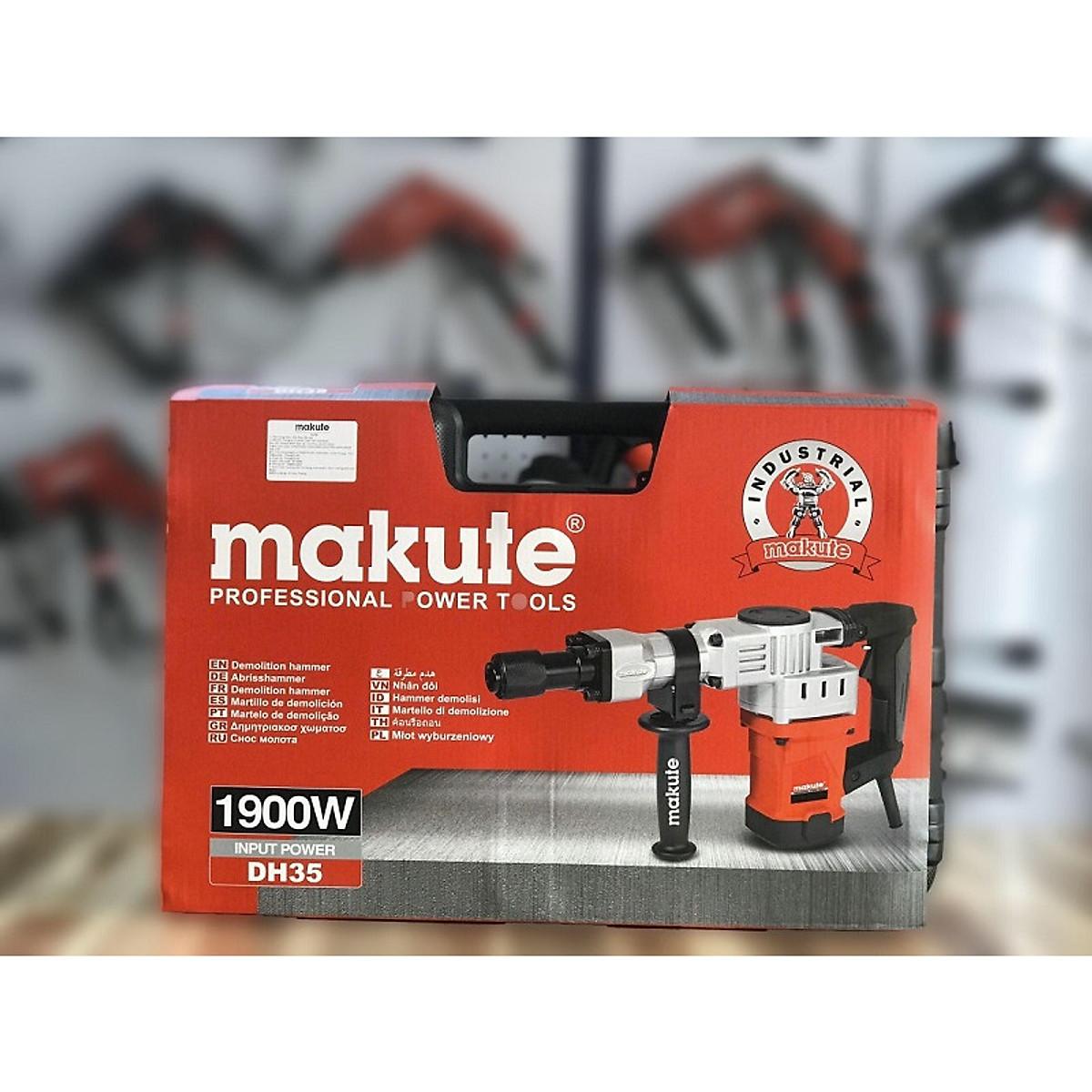 MÁY ĐỤC BÊ TÔNG 1900 W 35MM MAKUTE DH35 RED- HÀNG CHÍNH HÃNG