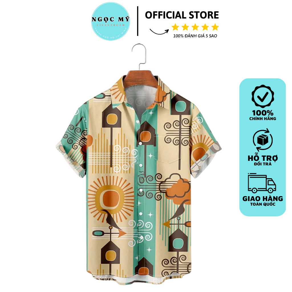 Áo Sơ Mi Nam Họa Tiết Lụa Venic Cao Cấp, Vải Mềm, Mịn, Thoáng Mát, Không Xù Lông - Mrmystore