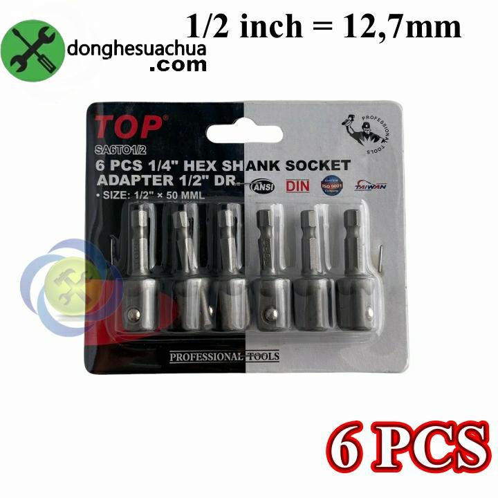 Đầu chuyển 1/4 sang bulong 1/2 TOP SA6TO1/2